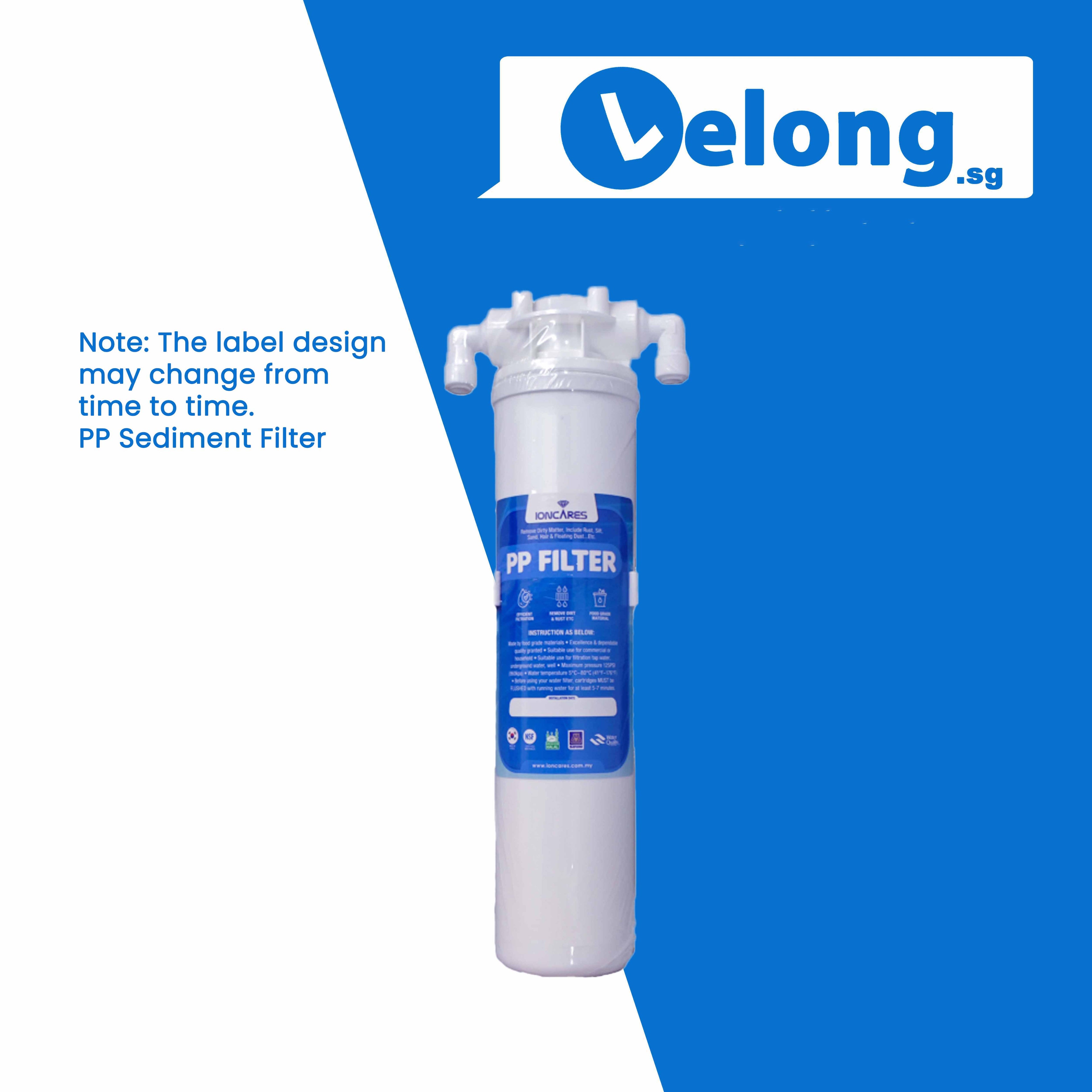 Replacement Cartridge with Livgcare, Ioncares power by Picogram, 4" quick change filters