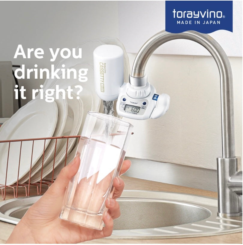 TORAY FAUCET MOUNT WATER FILTER SYSTEM MK204-MX COMPACT, CLASSY, SAVING SPACING &amp; HIGH FILTRATION PERFORMANCE