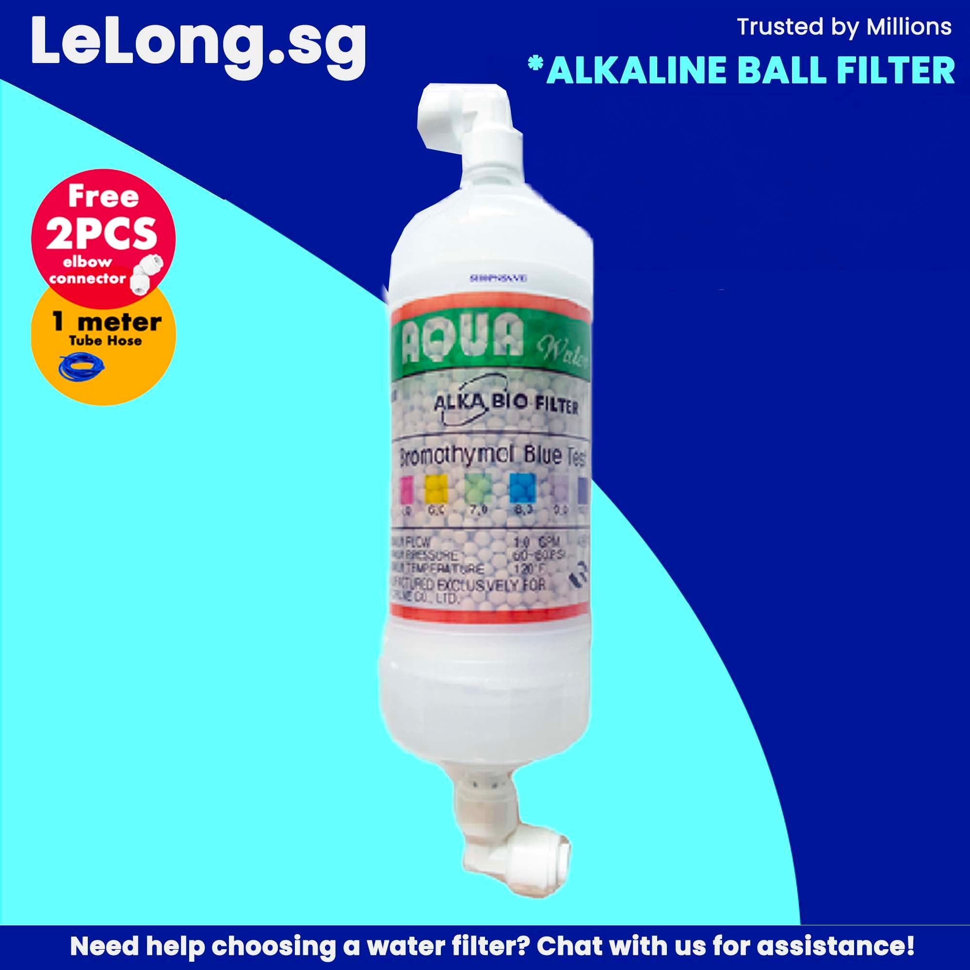 29cm/ 11" Korea ULTRA FILTRATION + HYDROGEN-RICH Water Filtration Replacement Cartridges, UF Membrane, Pre-Carbon, Hydrogen Filter, Post-Carbon Filter+Alkaline Ball+Doulton Sterasyl Filter