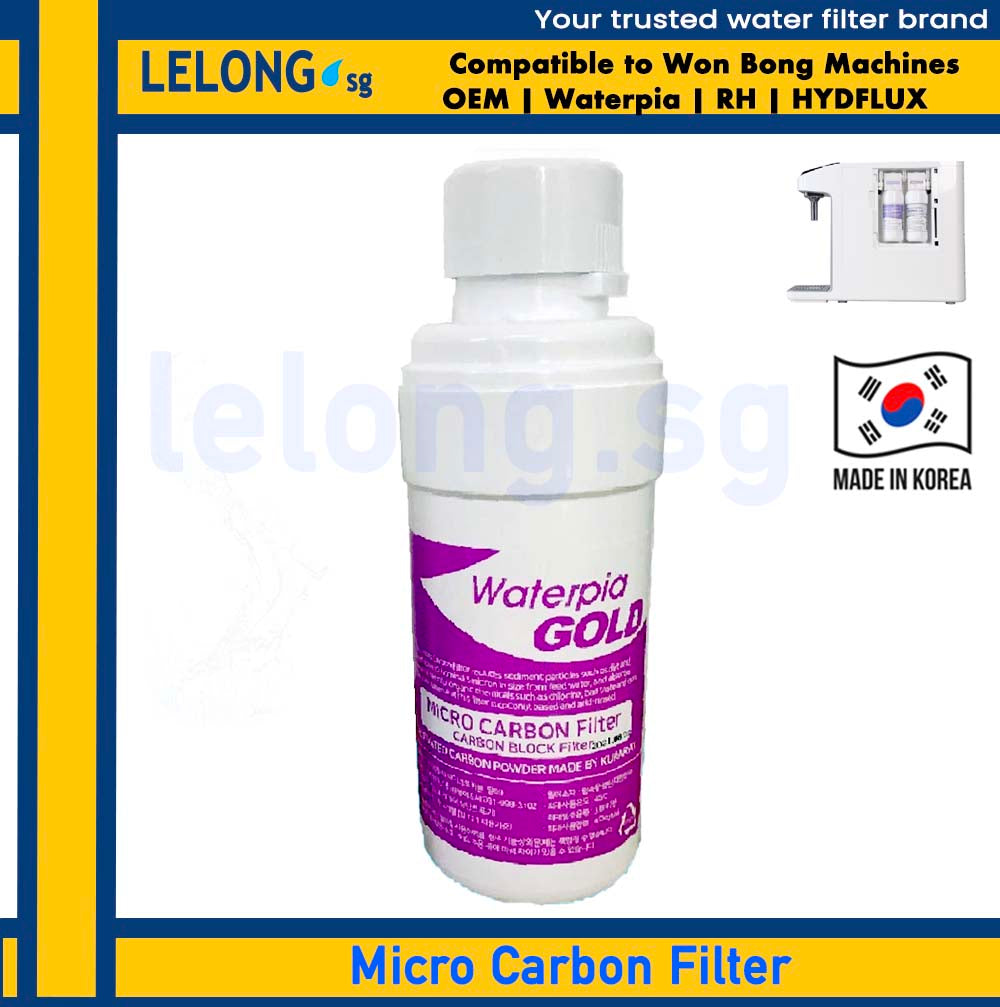 RH V series 3000 & RH 2300 & Hydroflux replacement Filter Cartridges Only, Filter 1, 3-in-1 Micro Carbon Filter + Filter 2, NanoFact Filter
