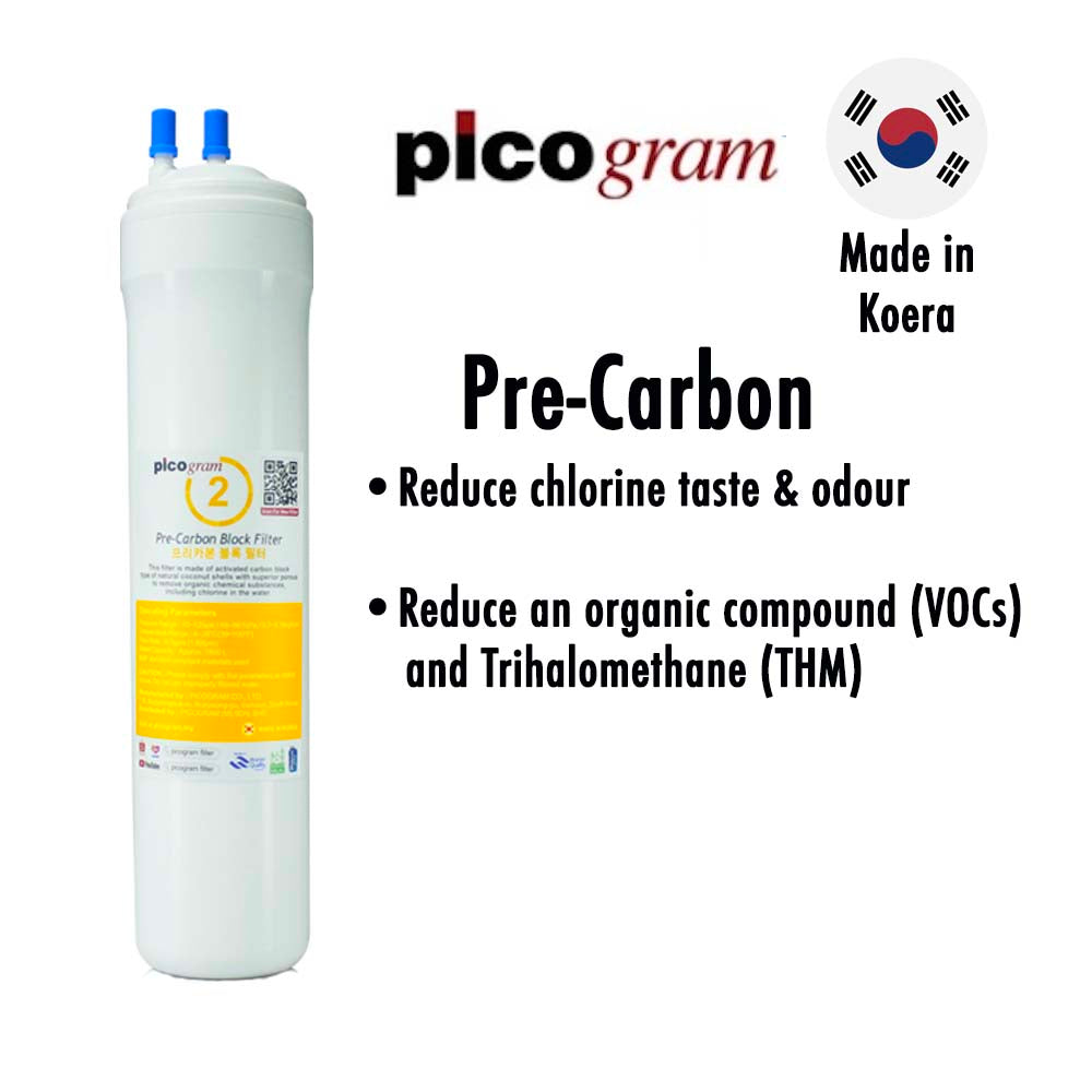 29cm/ 11" Korea ULTRA FILTRATION + HYDROGEN-RICH Water Filtration Replacement Cartridges, UF Membrane, Pre-Carbon, Hydrogen Filter, Post-Carbon Filter+Alkaline Ball+Doulton Sterasyl Filter