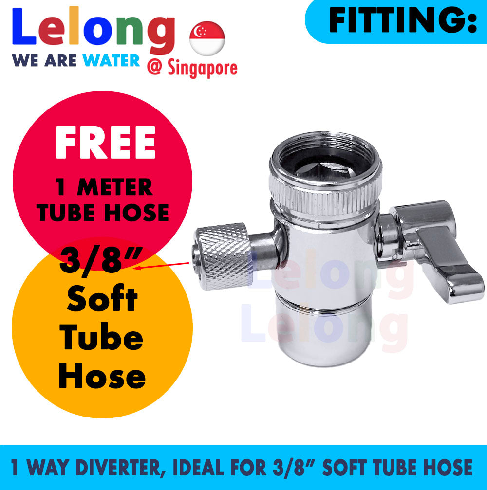 3/8" inch 1 Way Faucet Diverter