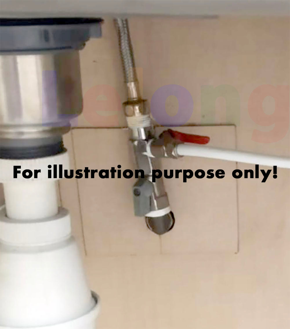 Fitting 3/8" inch Ball valve adapter Feed Adapter to 3/8" inch tube hose, Valve adapter water filters