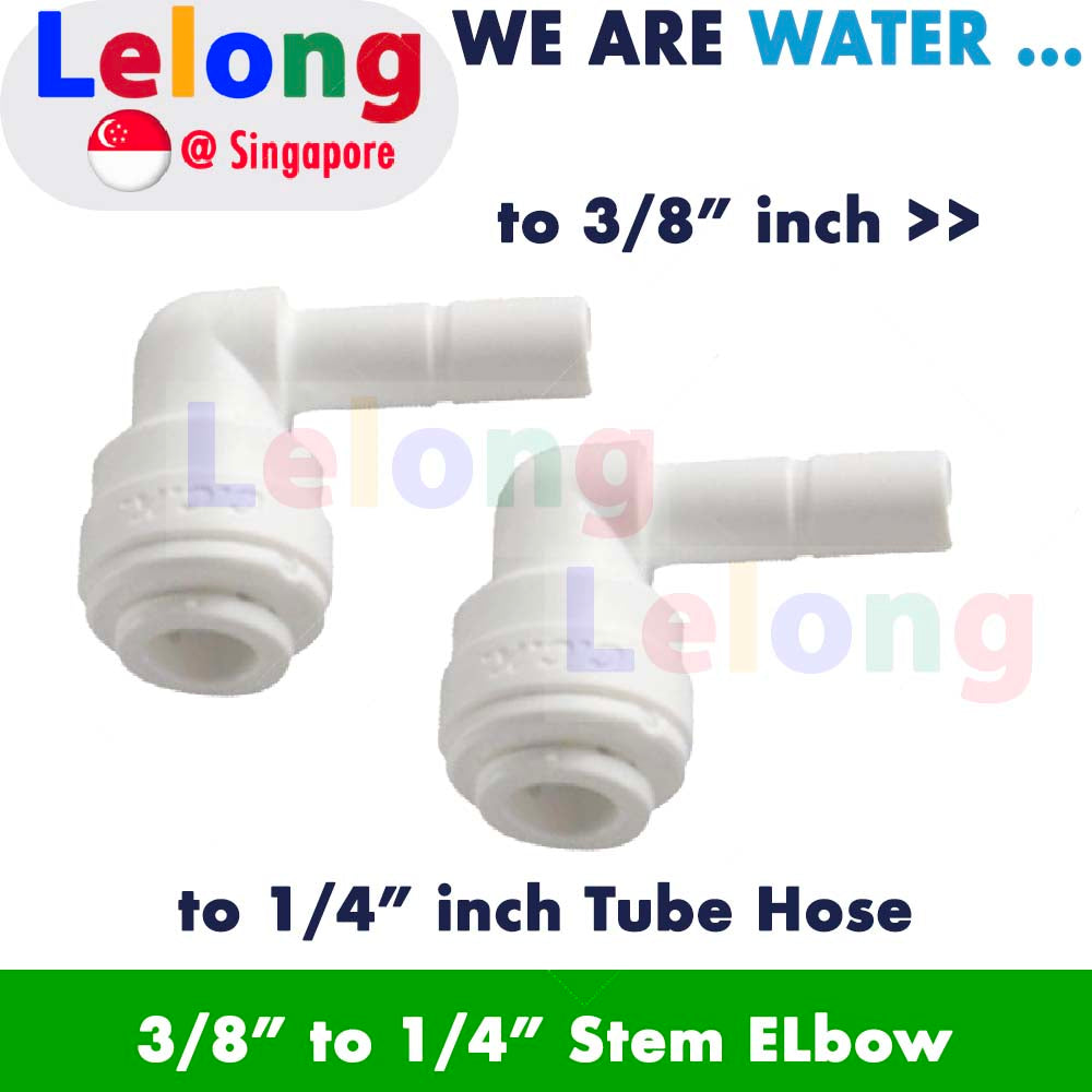 FITTING: Stem Elbow 4SE6, 3/8" to 1/4" Stem Elbow Connector