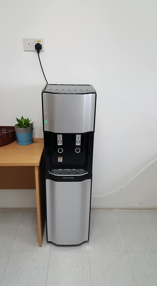 F & C Commercial User, Floor Stand Hot & Cold Filtered Water Dispenser Korea Ultra Filtration 4 Filters Water Purification System