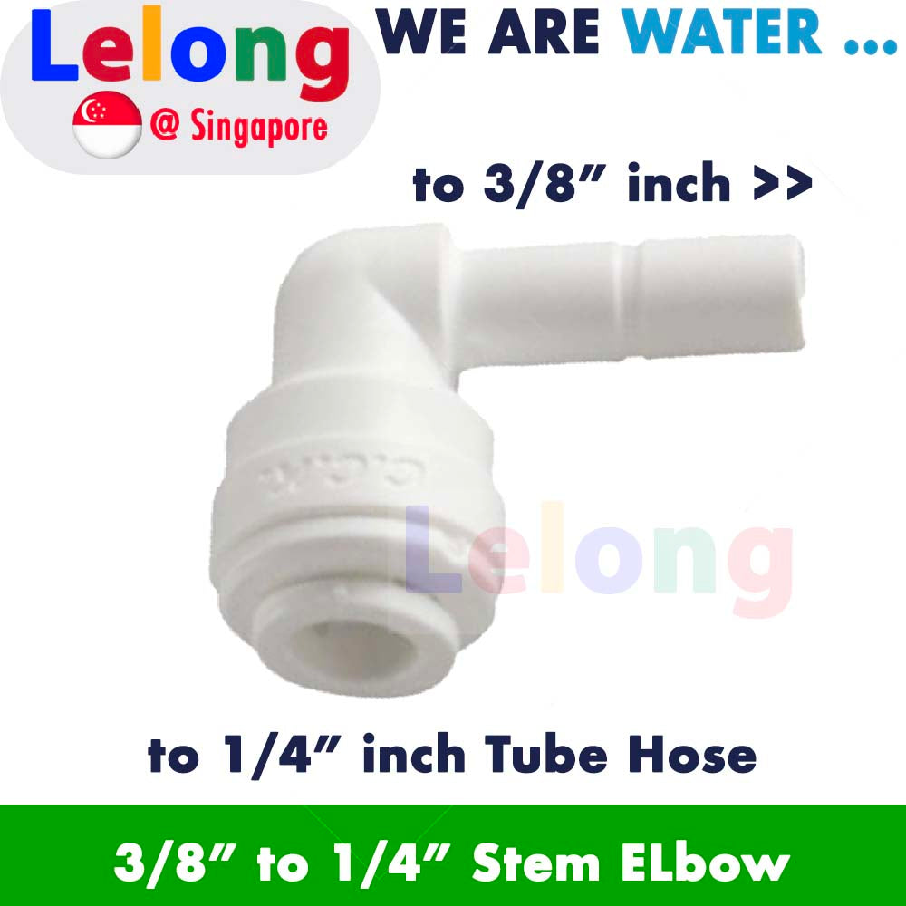 FITTING: Stem Elbow 4SE6, 3/8" to 1/4" Stem Elbow Connector