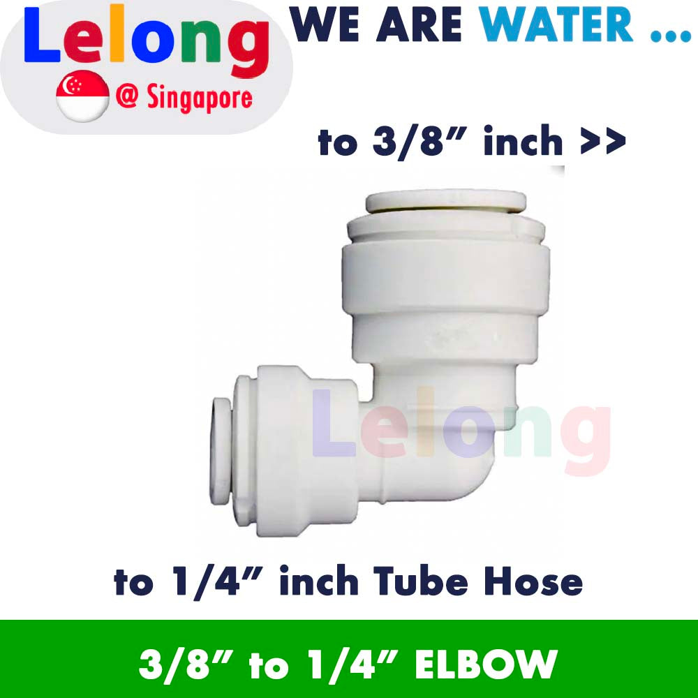 FITTING: Elbow Union 1/4" - 3/8" Push-Fit, connector