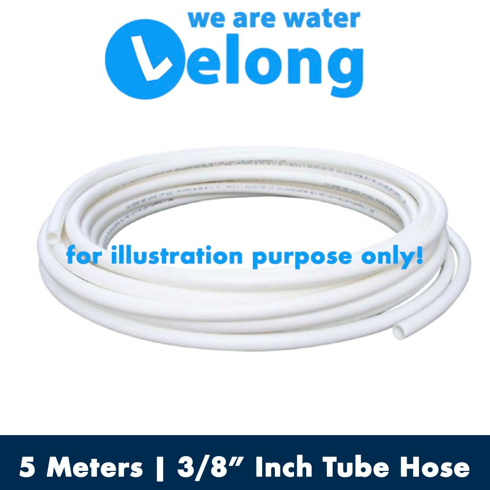 3/8" inch - 9.5mm, HARD White Tube Hose, Water Filter Tube Hose