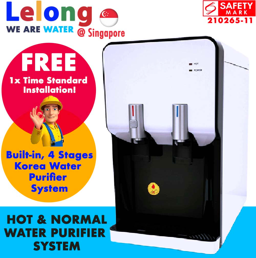 520 Hot & Ambient, 4 stage Korea Filtered Water Purifier, Hot & Normal Water Dispenser