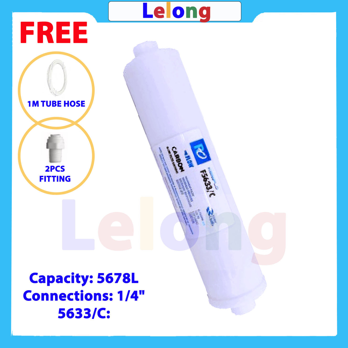 Kemflo 5633/C Carbon INLINE Filter Cartridge