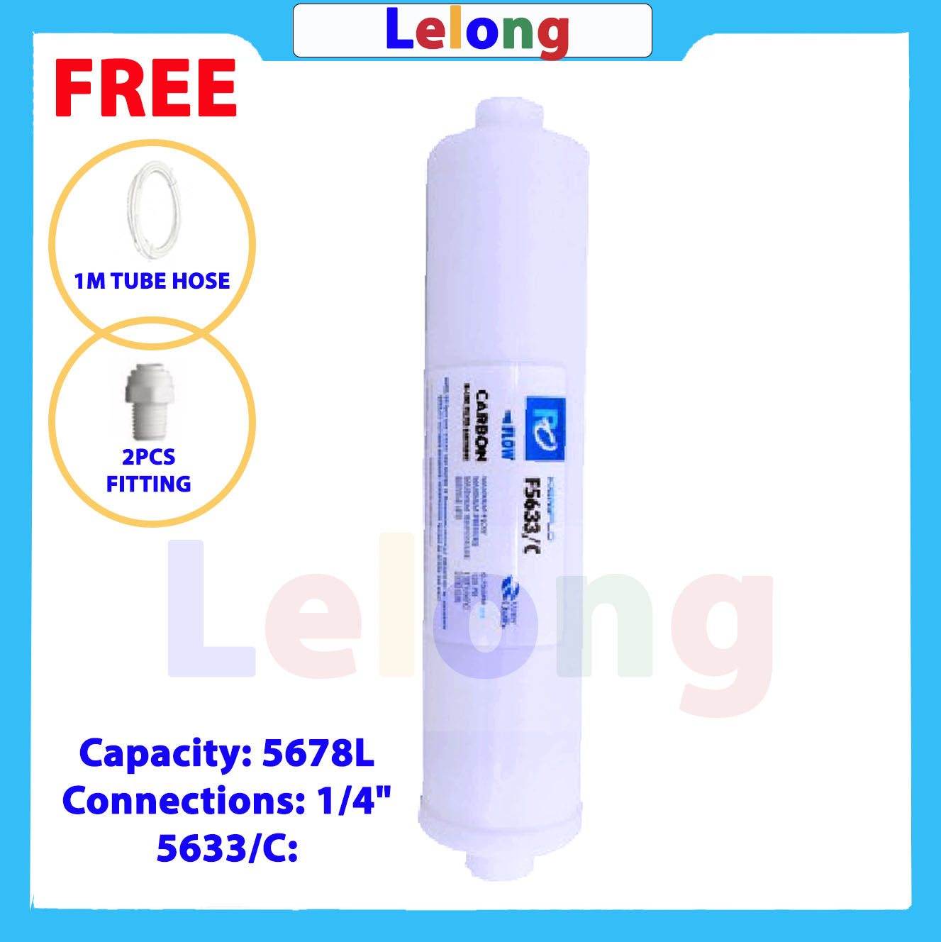 Kemflo 5633/C Carbon INLINE Filter Cartridge