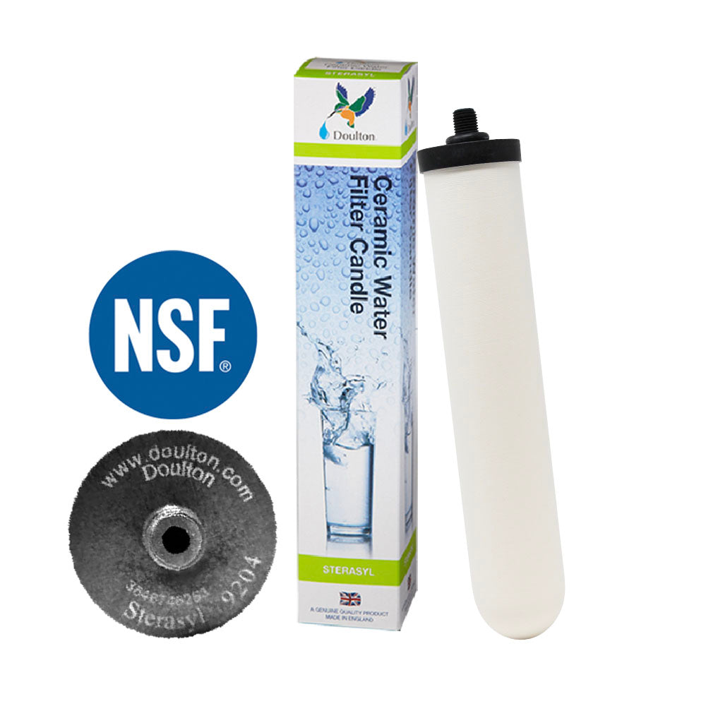W9120562 10" Doulton Sterasyl Ceramic Filter ¦ NSF ¦ Short Thread Element ¦ 9204
