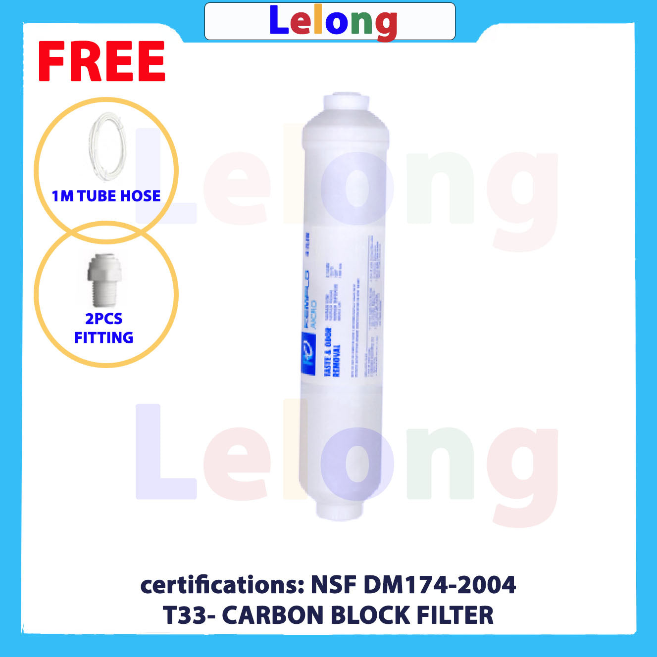 KEMFLO TAIWAN T33 CARBON AICRO NSF Cartridge