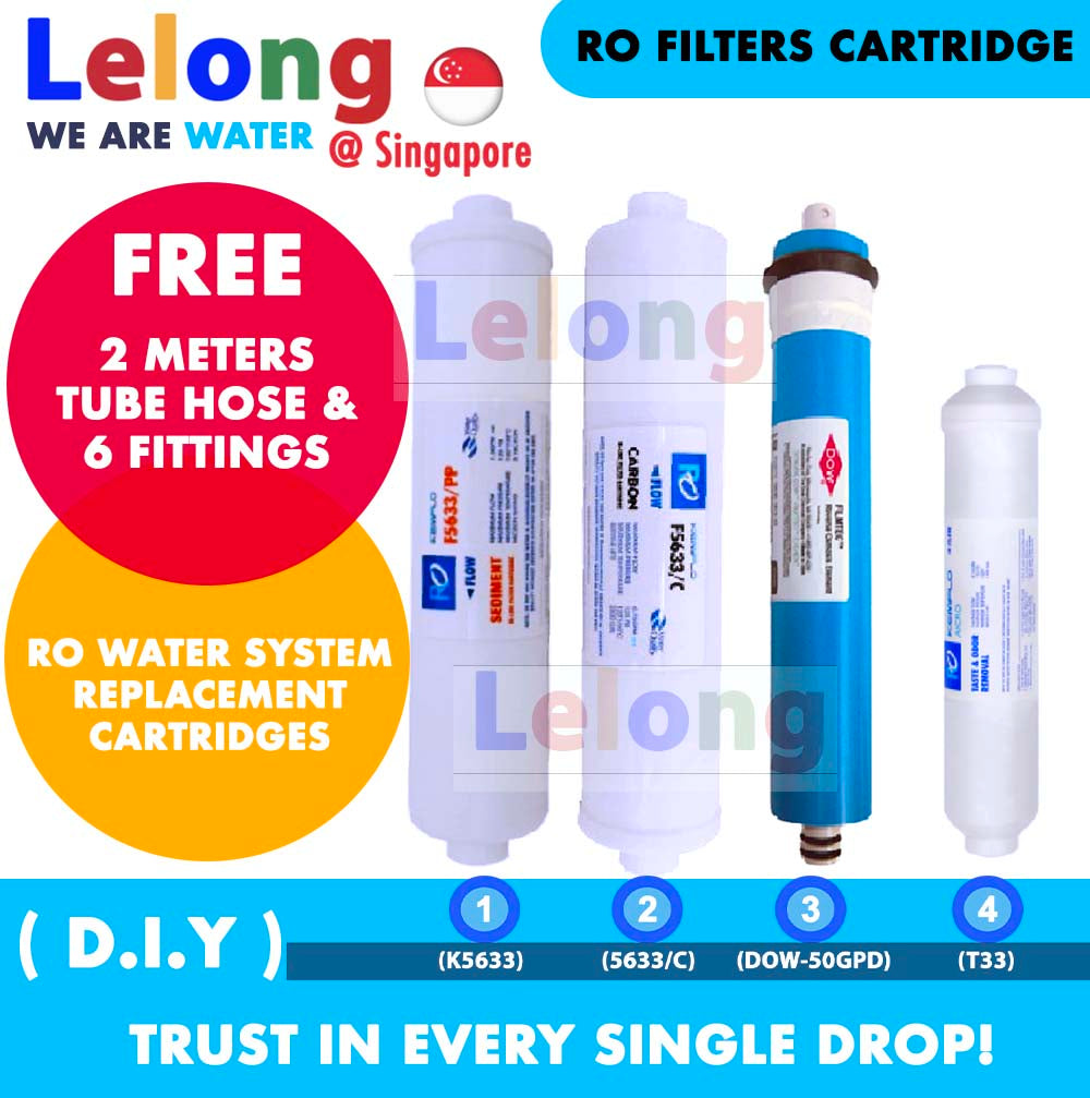 Kemflo Filters + USA Dow FilmTech RO Membrane Filter, RO Water Filter Inline Cartride, RO Water Filter Cartridge Elken Filter Replacement RO Water Filter Cartridge RO Water Purifier Filters
