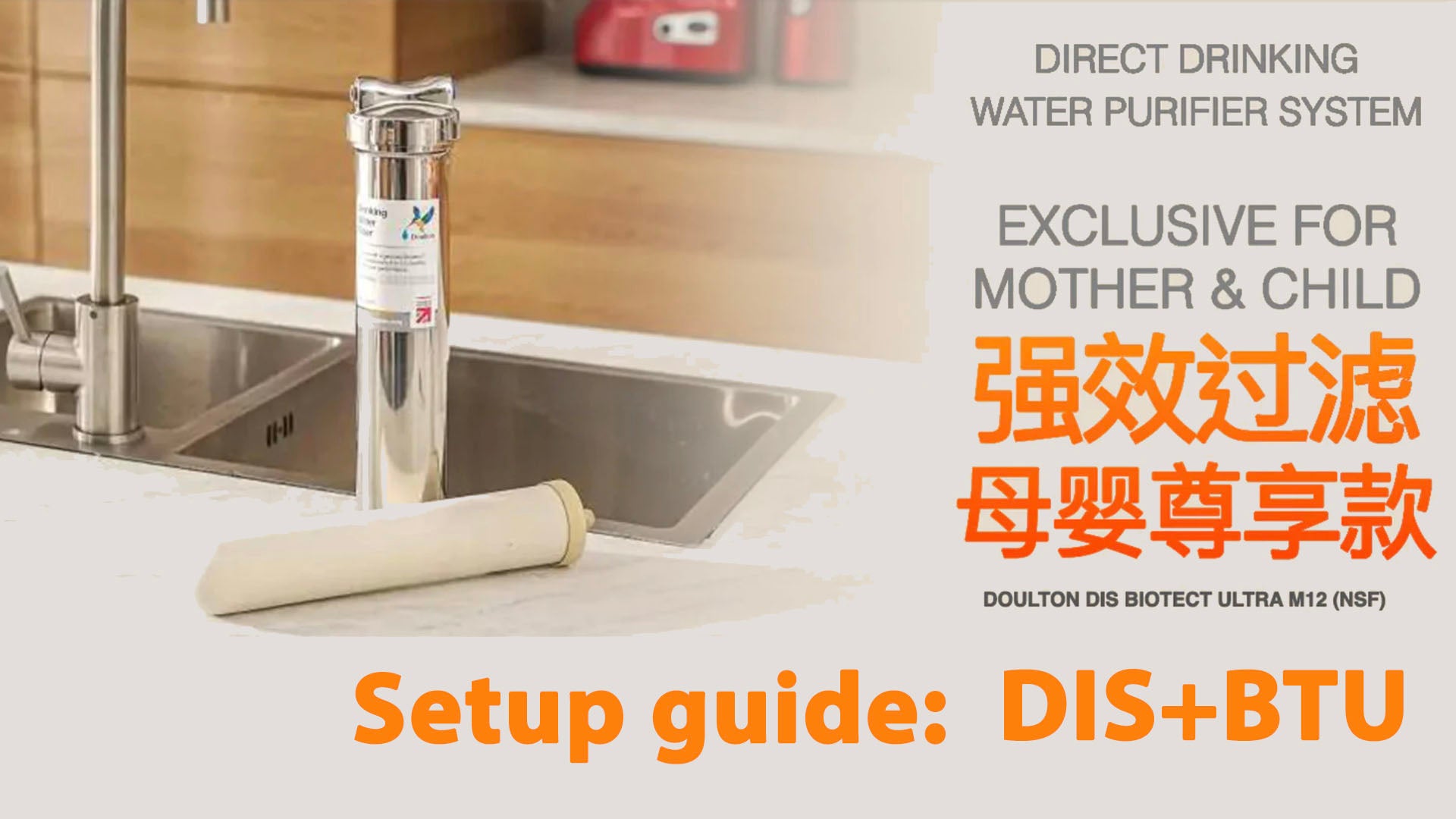 W9320020 DIS+BTU(NSF), (IN)Undercounter Drinking Water Purifier System