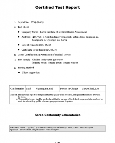 Filters 1 & 2 for Luxury Ioncares Premium Alkaline Water Ionizer