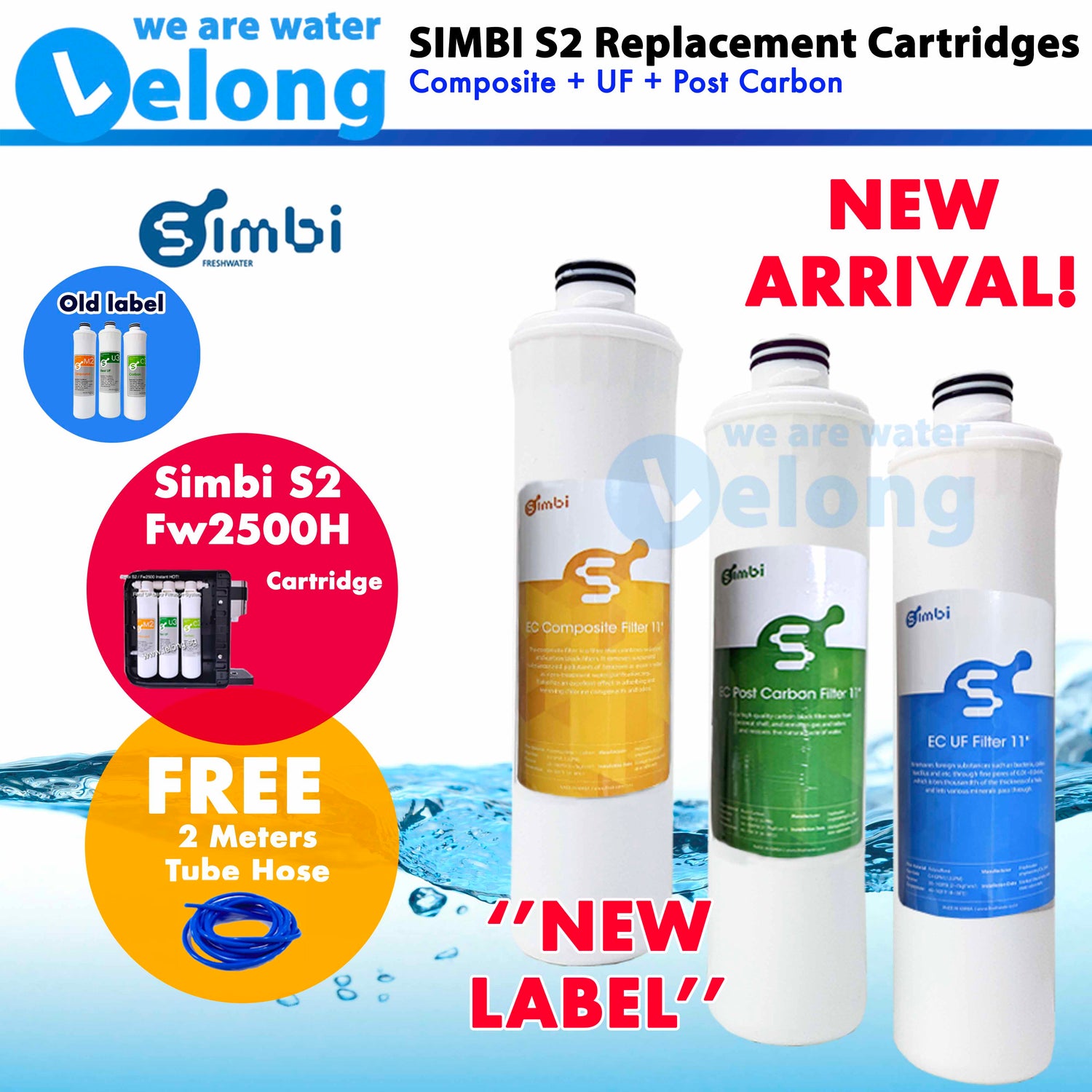 Replacement Cartridges for Simbi S2 Fw2500 Instant Hot Water Dispenser