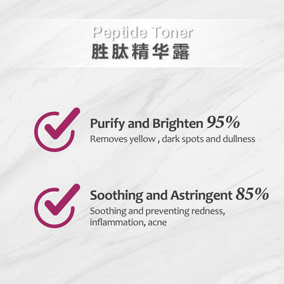 YOURS LABORATORY Peptide Toner 100ml | Hydrating Facial Toner with Hyaluronic Acid, Witch Hazel &amp; Ginseng