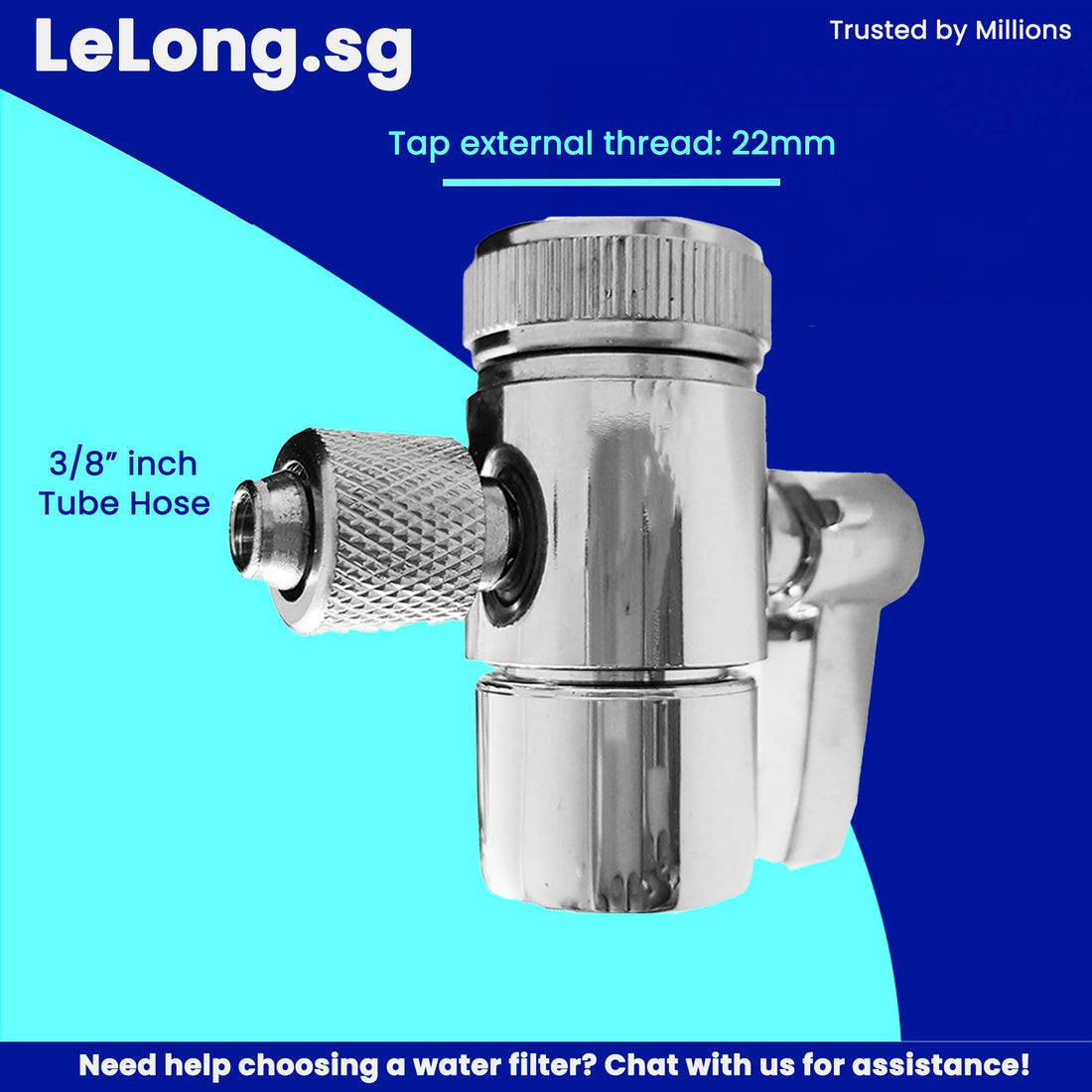 3/8" inch 1 Way Faucet Diverter