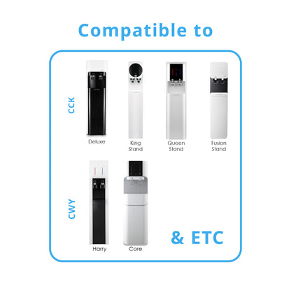 【Free PRE-FILTER +Fitting】Compatible to Cuckoo Fusion Top, King Top, Icon, Iris, Xcel Dispenser 8 Inch Picogram Korea HALAL Filters