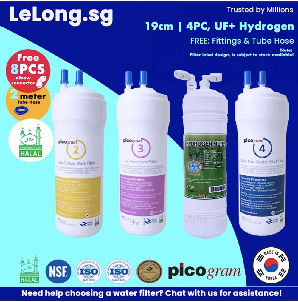 Ultra-Fine Hydrogen Alkaline Antioxidant 19cm, 24cm, 29cm, Korea Filters Cartridge for Korea Water Purifier