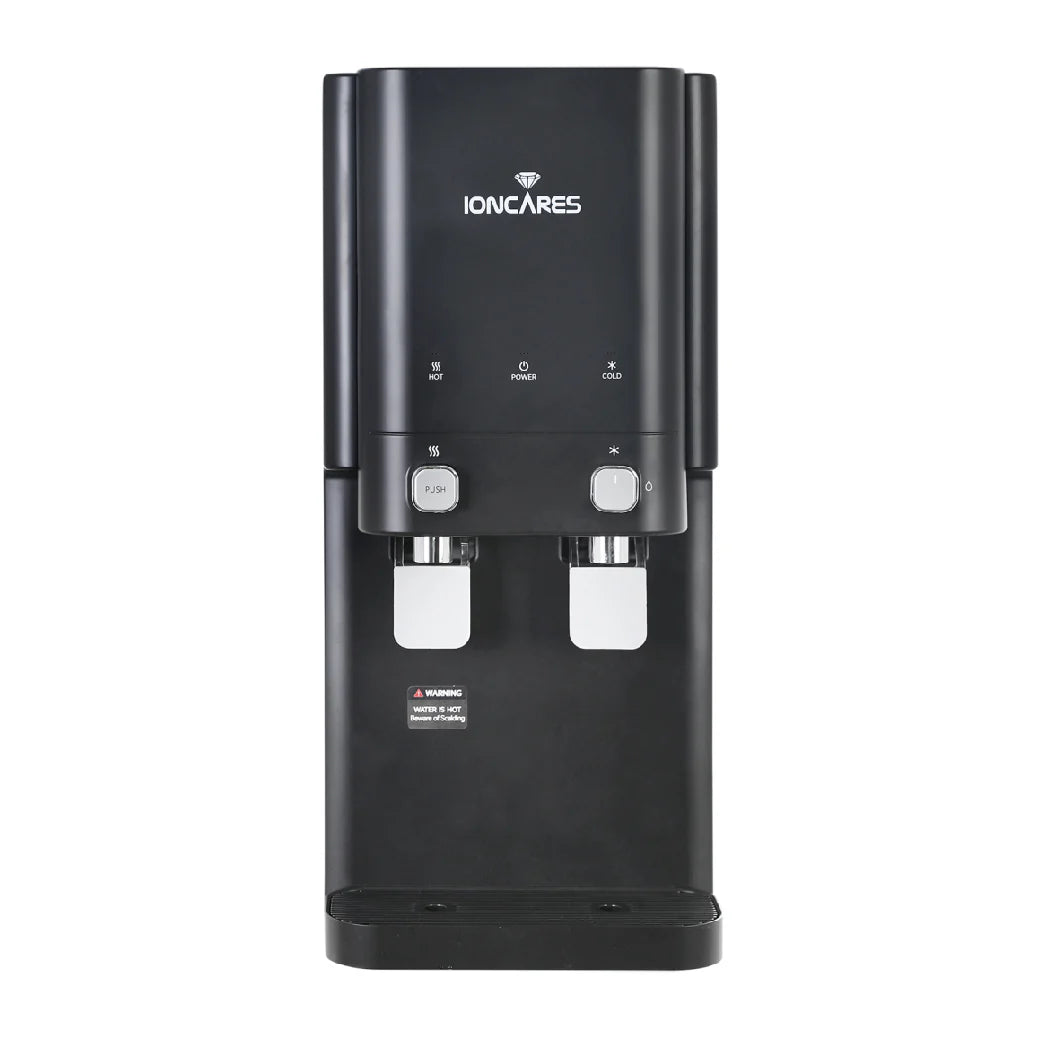 [FREE Installation + ideal for Small Office use] IONCARES Saeng Su Water Dispenser (Hot and Cold, 4 Stage Filtration System) Elegant Black