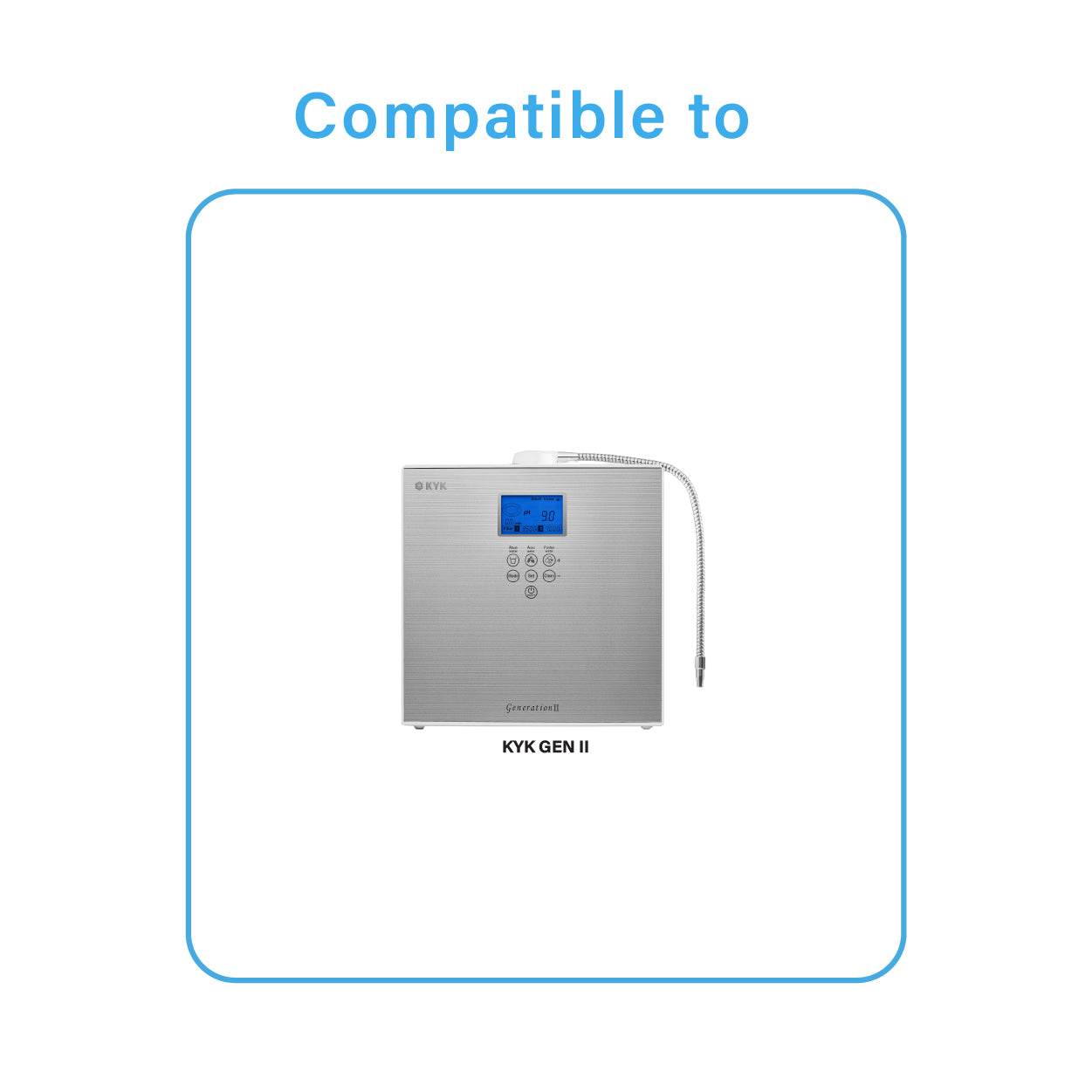 BUNDLE: KYK FILTER 1 &amp; 2, KYK ALKALINE IONIZER REPLACEMENT CARTRIDGE  FILTER N1 + N2, FILTER 1 + FILTER 2 [GOLD/Navy Blue Chipset 6000K + 9000K]