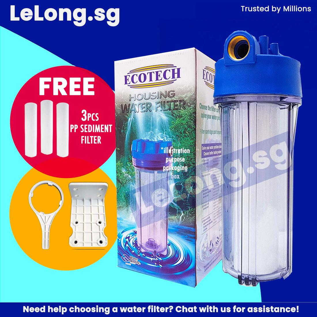 POE, Point of Entry Water Filters Water Purifier PP Sediment Filters