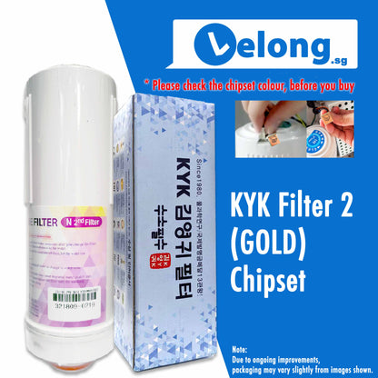 KYK FILTER 2, GOLD CHIPSET, KYK ALKALINE IONIZER - REPLACEMENT CARTRIDGE  FILTER N2, FILTER 2  [GOLD Chipset 9000K]