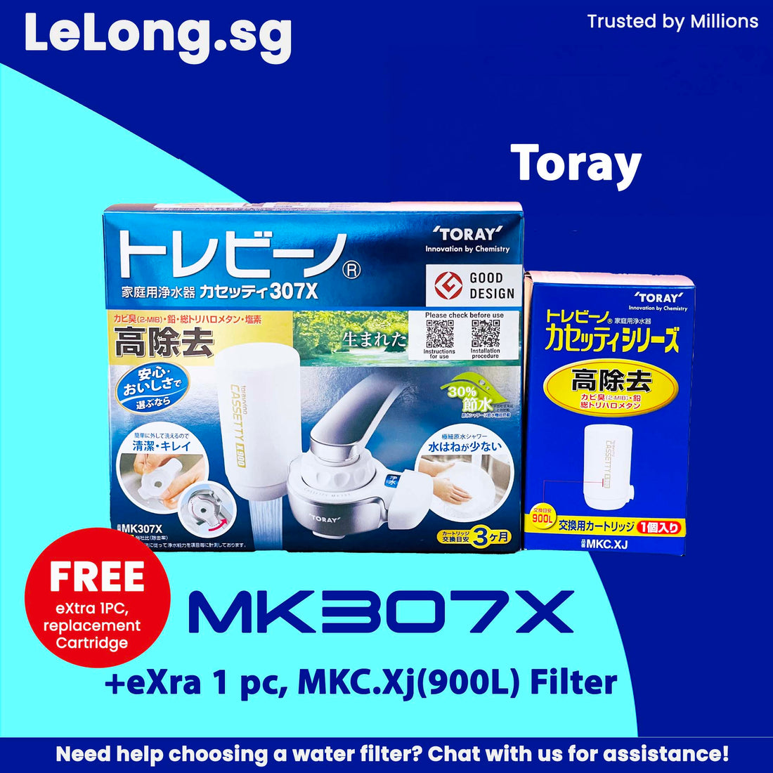 Torayvino MK307 Faucet Hollow Fiber Membrane Tap Water Filter