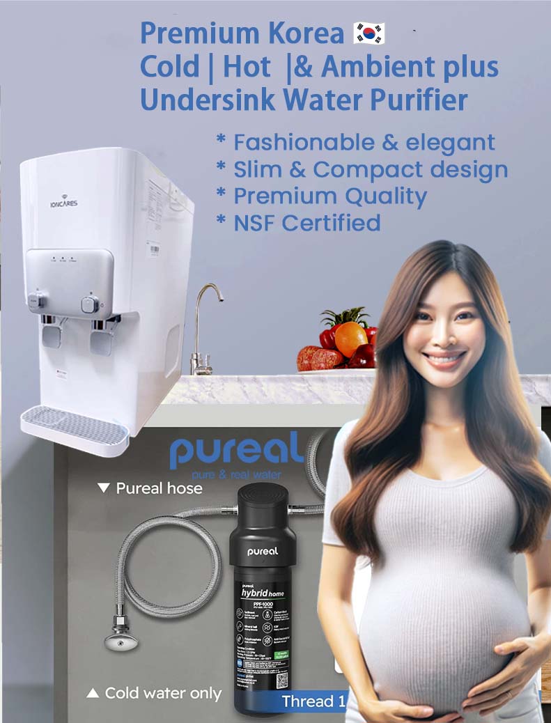 [FREE Installation + FREE Undersink System] Korea Ioncares Su Jeong HOT COLD AMBIENT Premium Water Purifier System with Ultra Fine Filtration Water Purifier