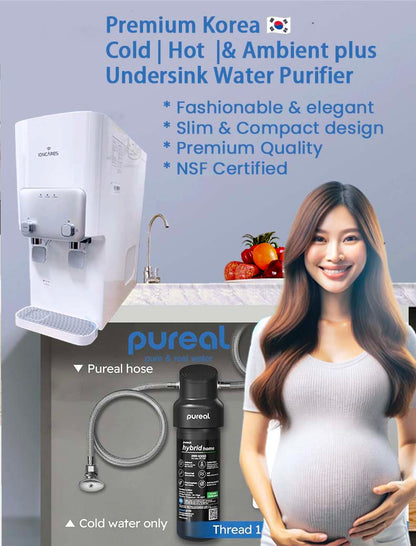 [FREE Installation + FREE Undersink System] Korea Ioncares Su Jeong HOT COLD AMBIENT Premium Water Purifier System with Ultra Fine Filtration Water Purifier
