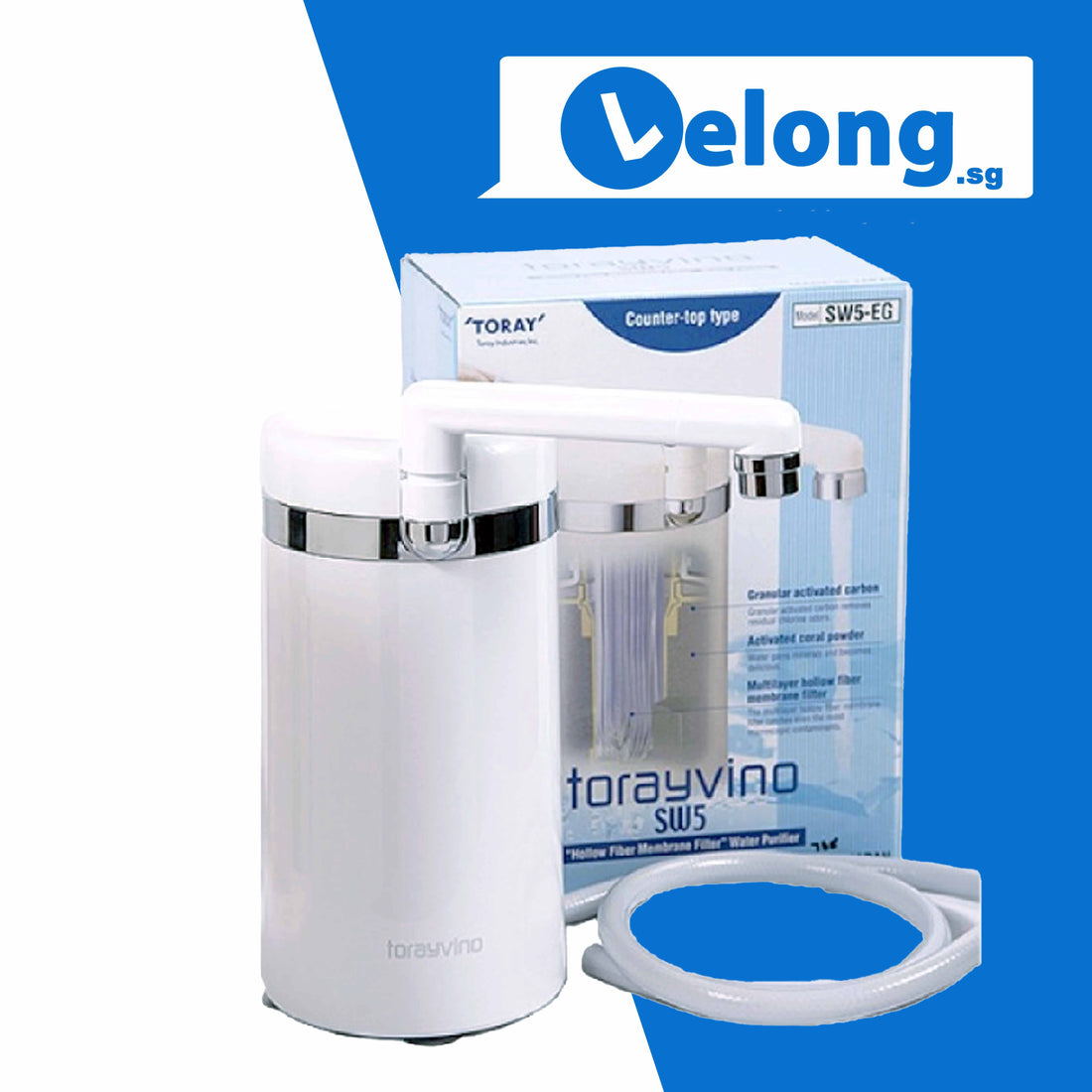 TORAYVINO SW5-EG ON-COUNTER-TOP WATER PURIFIER