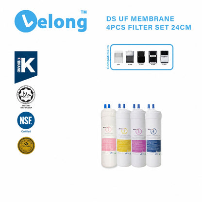 4PC UF Set , Korea Picogram Filters Cartridge for Korea Water Purifier, Coway, Cuckoo, Aox Tong Yang Magic Water Purifier Water Dispenser Water Filter