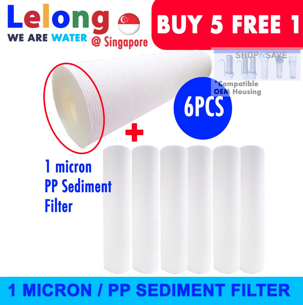 High quality 1 Micron Rating PP Sediment Pre-Filter Water Purifier, For removal of sand silt, dirt &amp; rust particles, Pre-Filter Water Filter Water Purifier RO Water Filter Pre-Filter Water Purification Water Filtration