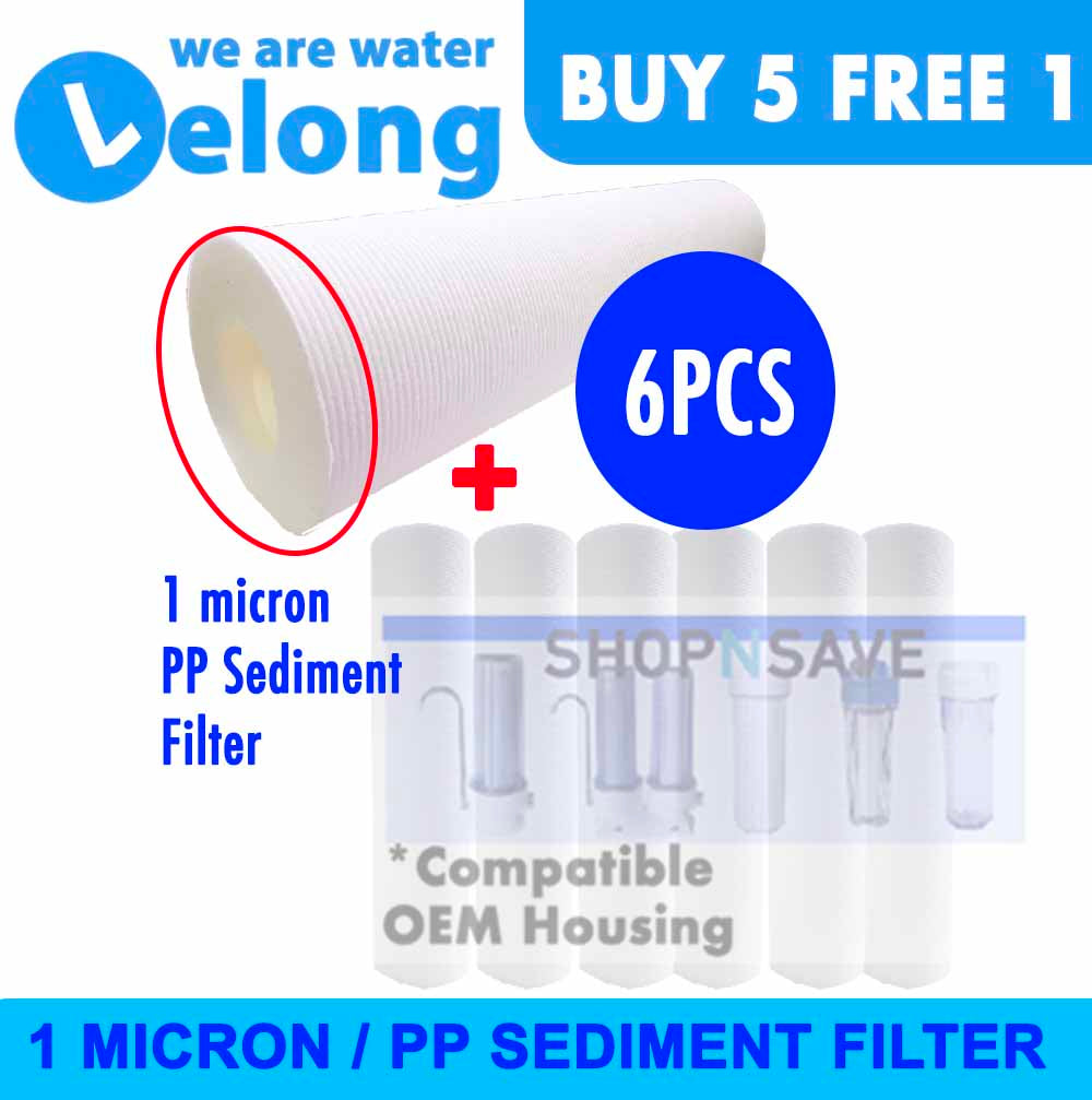 High quality 1 Micron Rating PP Sediment Pre-Filter Water Purifier, For removal of sand silt, dirt &amp; rust particles, Pre-Filter Water Filter Water Purifier RO Water Filter Pre-Filter Water Purification Water Filtration