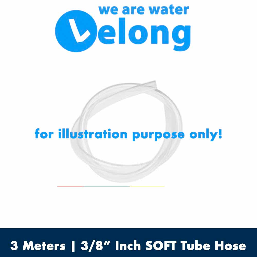 3/8&quot; inch - 9.5mm - SOFT White Tube Hose - 1 Meter - Water Filter Tube Hose