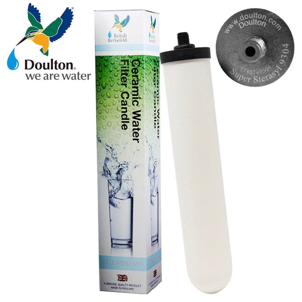 W9121750 10&quot; Doulton Super Sterasyl Ceramic Filter ¦ Short Thread Element ¦ 9304