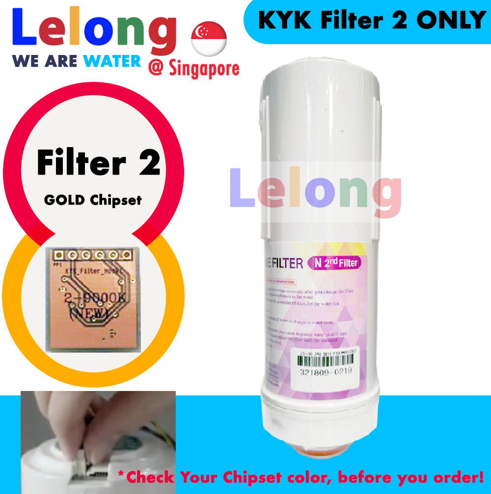 KYK FILTER 2, GOLD CHIPSET, KYK ALKALINE IONIZER - REPLACEMENT CARTRIDGE  FILTER N2, FILTER 2  [GOLD Chipset 9000K]