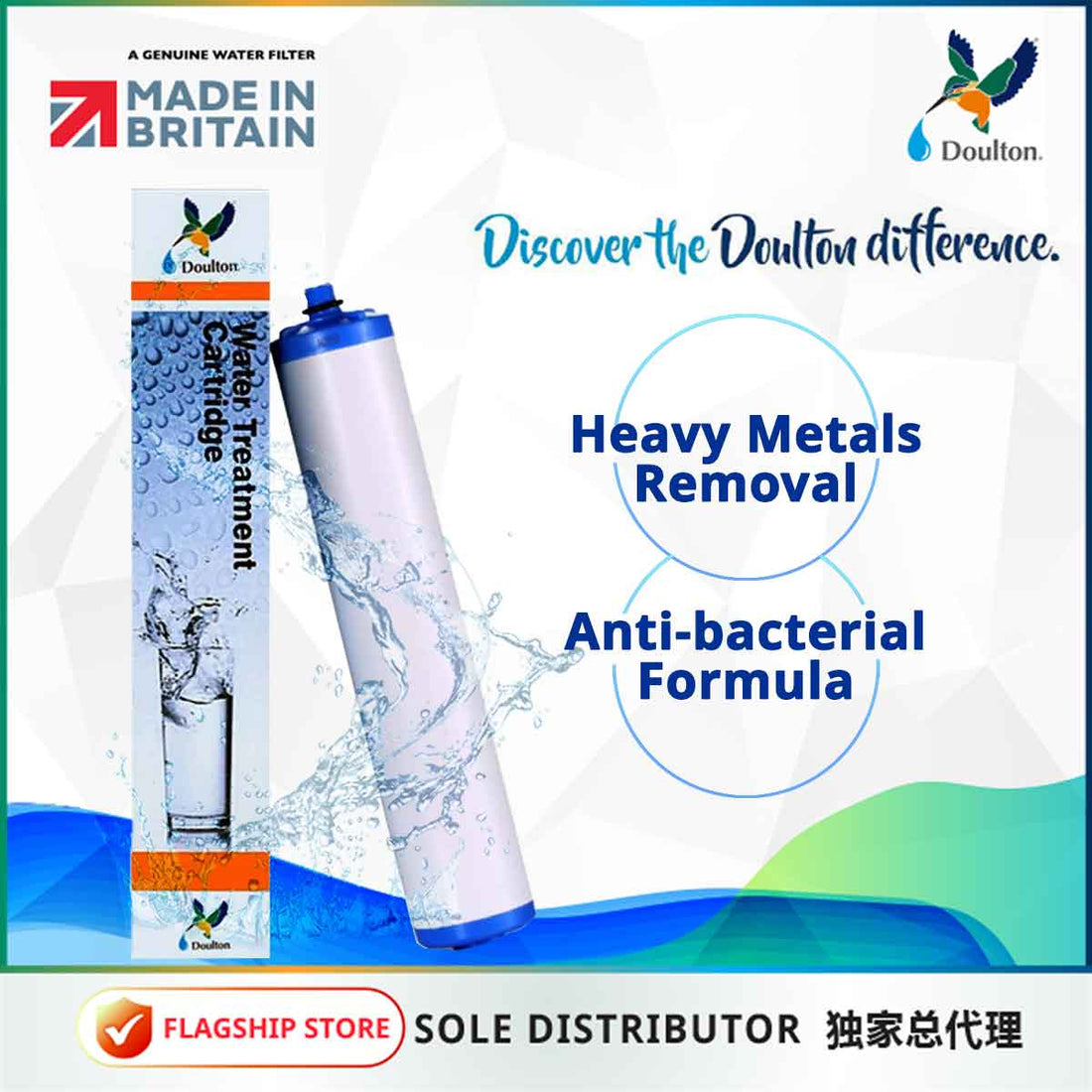 W9125055 10" KDF Cartridge ¦ Short Thread 10" KDF Cartridge ¦ Short Thread KDF CART 49 S BOXED