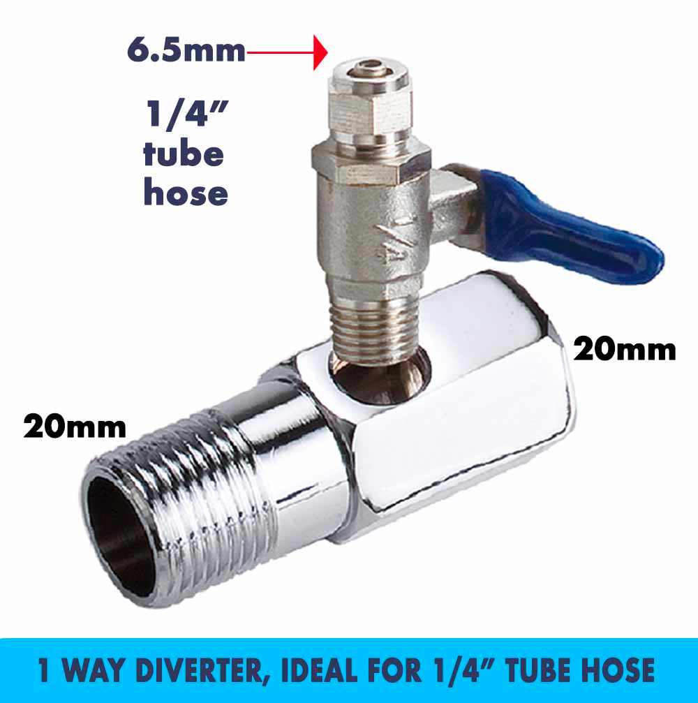 Ball valve adapter Feed Adapter to 1/4 inch tube hose