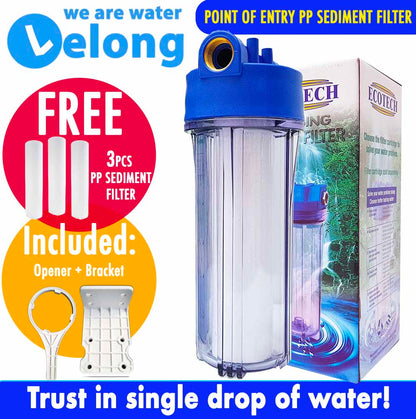 ECOTECH POE, Point of Entry Water Filters Water Purifier PP Sediment Filters