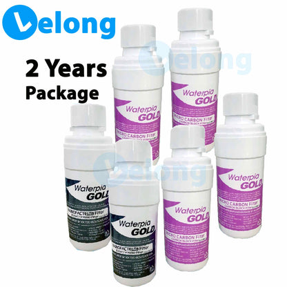 RH V series 3000  &amp; RH 2300 &amp; Hydroflux replacement Filter Cartridges Only, Filter 1, 3-in-1 Micro Carbon Filter + Filter 2, NanoFact Filter