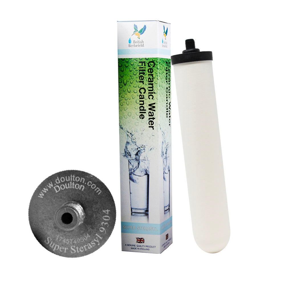W9121750 10&quot; Doulton Super Sterasyl Ceramic Filter ¦ Short Thread Element ¦ 9304